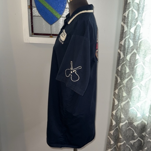 Hard Rock Guitar Company Embroidered Short Sleeve Button Down Shirt SZ XL - Picture 6 of 10